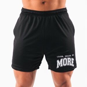 Alphalete LDB More Mesh Short 6” in Black - Men’s Small (S)